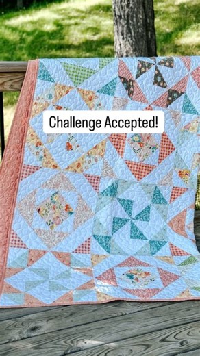 Missy Luukkonen on Instagram: "A year ago I decided that I really wanted to start quilting. What I didn’t realize was how much I would enjoy the process of designing my own quilts. The pinwheel path was born after a friendly little challenge from @jennymsqc to create my own quilt design that we could then film a tutorial for. So I got to work designing & creating. I knew I wanted to use Half Square triangles because they are so much fun to create with. After several layout revisions, the pinwhee