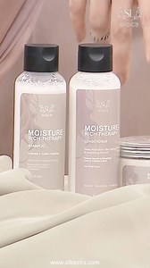 Drench your hair in moisture! 💦 Our Moisture-Rich Therapy is the ultimate hydration boost for soft, silky, and healthy locks. Say goodbye to dryness and hello to shine! ✨ [ hair - shine - moisture - mask ] | SL Basics