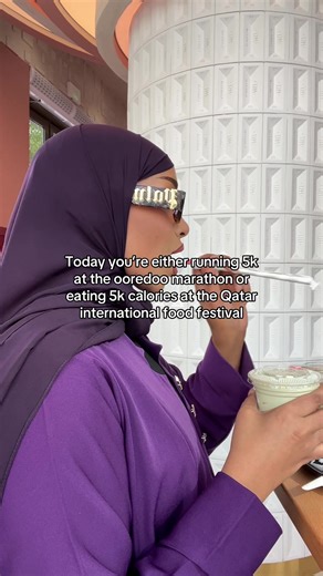 Pick your battle or do both 🤣 shoutout to the people who ran 10k,21k and 42k yall are better than me fr #explore #qatar