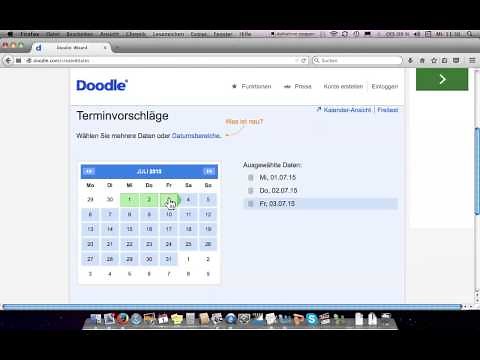 Doodle erstellen, Umfrage einrichten