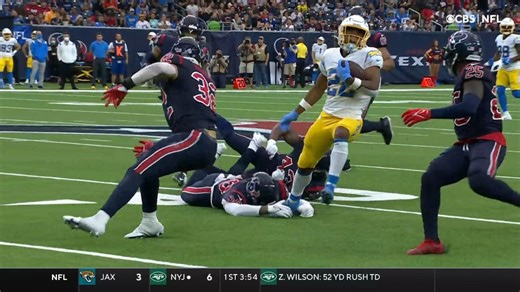 Justin Jackson stampedes through Texans defense for 25 yards