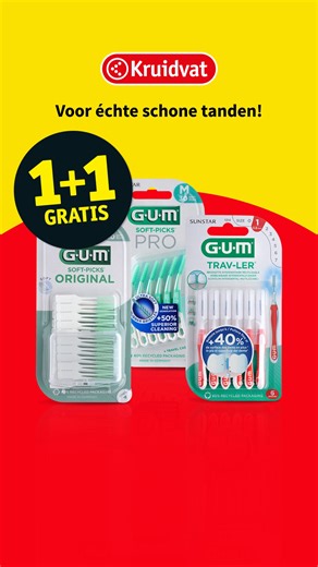Haal nu alle GUM producten bij Kruidvat met 1 1 gratis! | Kruidvat NL