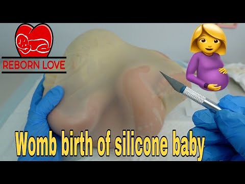 Birth of Silicone baby in the womb | Reborn Love