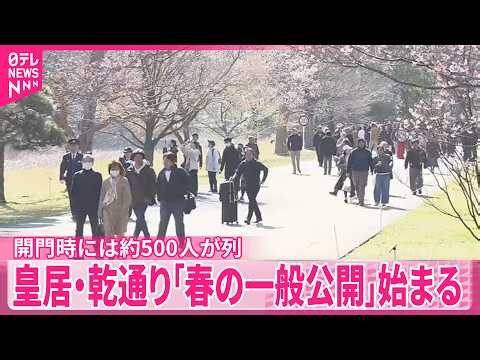 【開門時には約500人が列】皇居・乾通り「春の一般公開」始まる