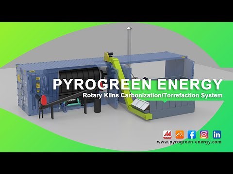 Pyrogreen Biomass Rotary Kilns Carbonization/Torrefaction System